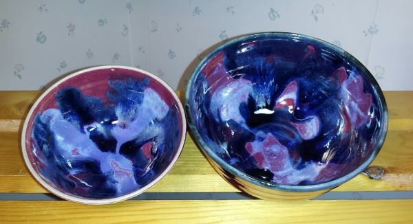 Purple bowls